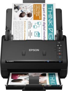 5. Epson Workforce ES-500W II High-Speed Desktop Scanner